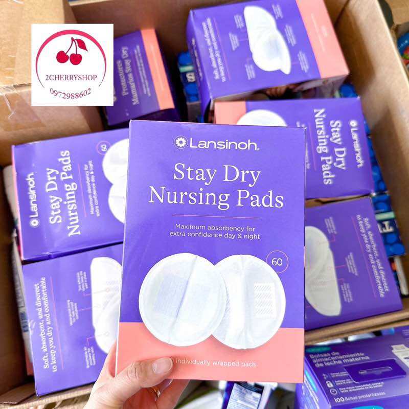 Miếng lót thấm sữa Lasinoh Nursing Pads (hộp 100 miếng)