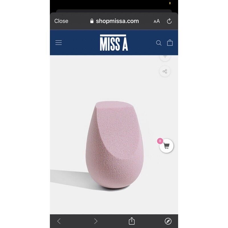 Mút trang điểm makeup siêu hời Shopmissa AOA studio aoa mochi wonder blender sponge chisel
