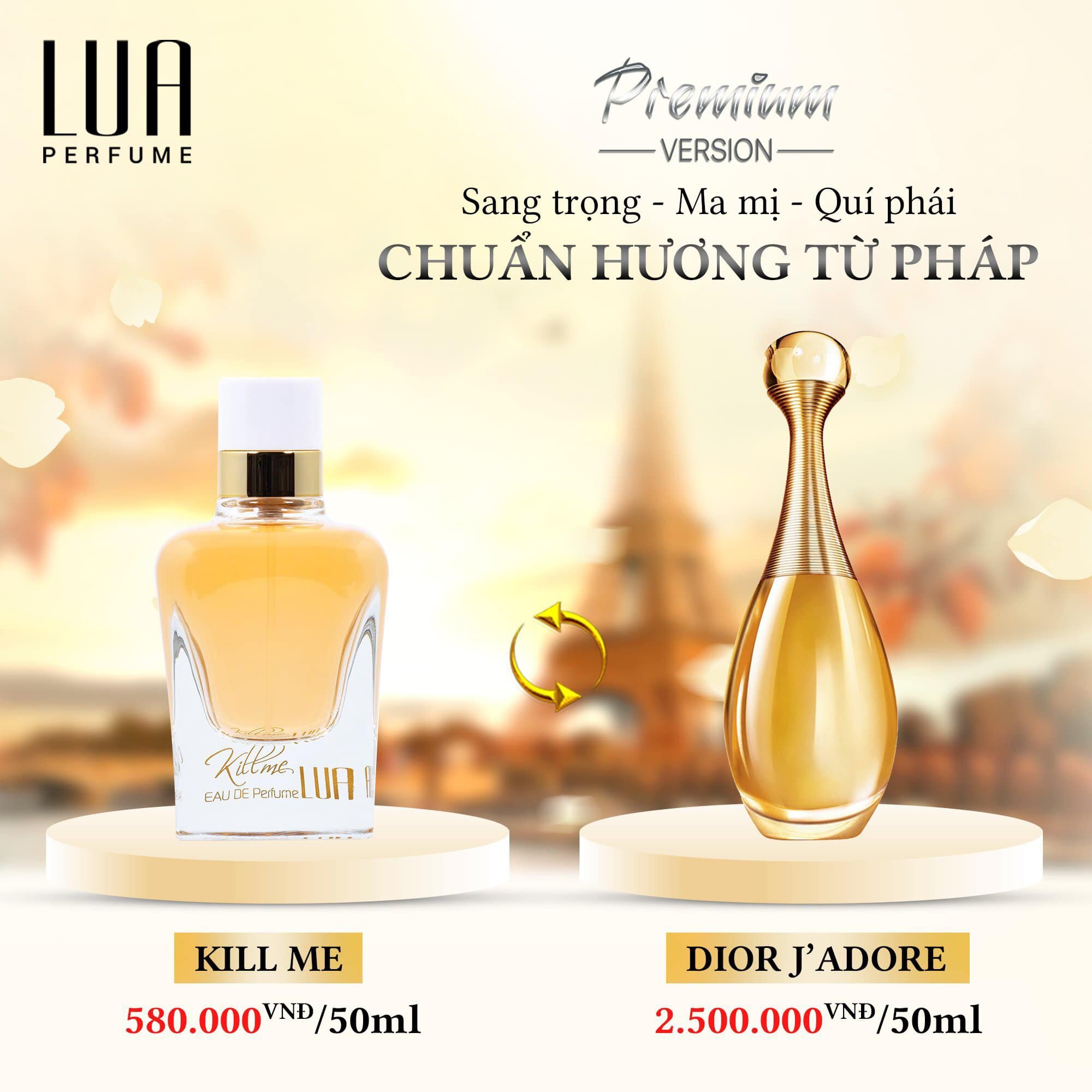Nước hoa nữ xạ hương bì kill me lua perfume 50ml