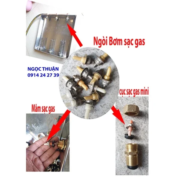 Đầu vòi bơm gas 10 cái Linh kiện bếp từ