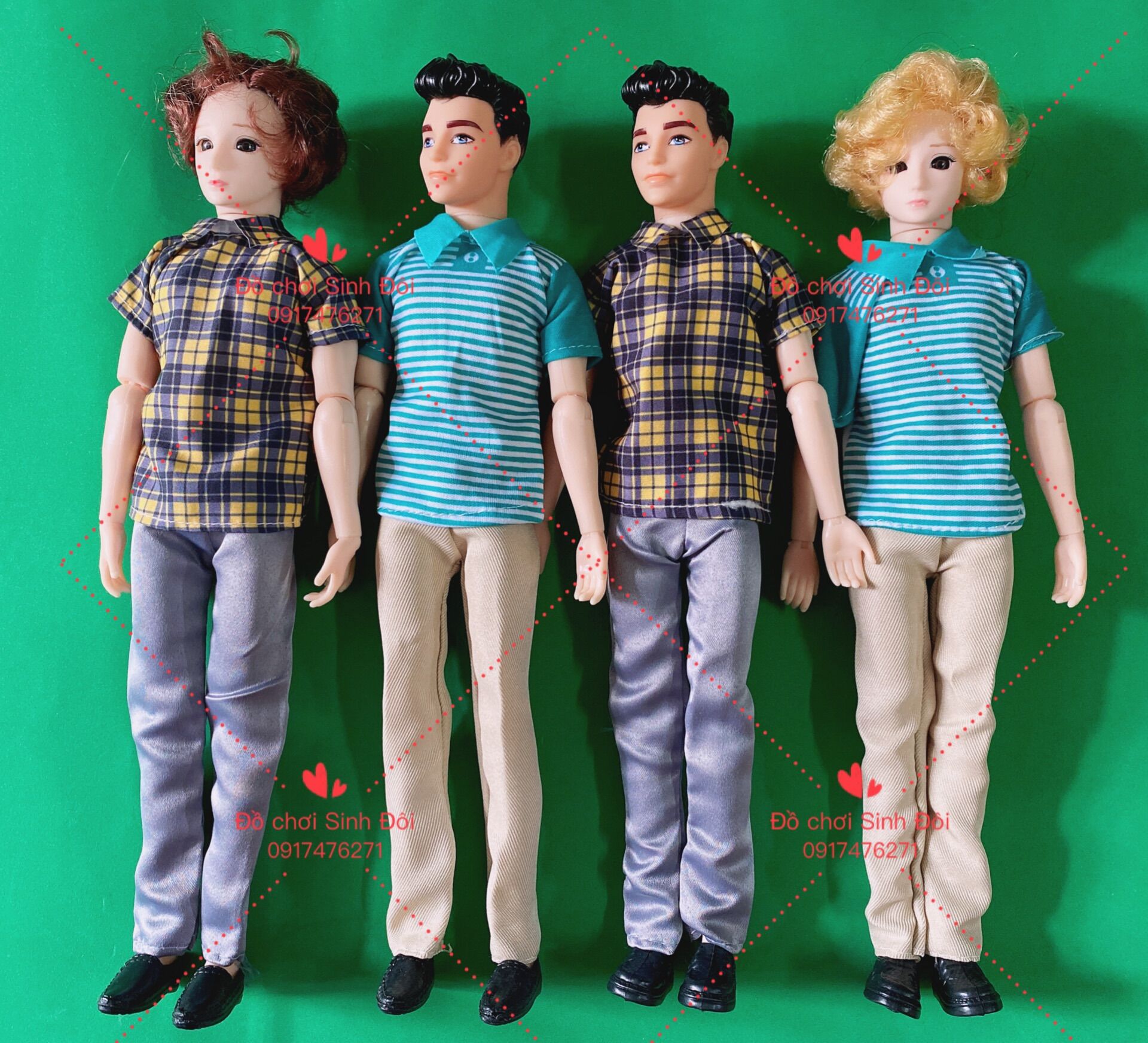 BÚP BÊ NAM 30CM CÓ KHỚP 1 CON - CÓ QUẦN ÁO KÈM