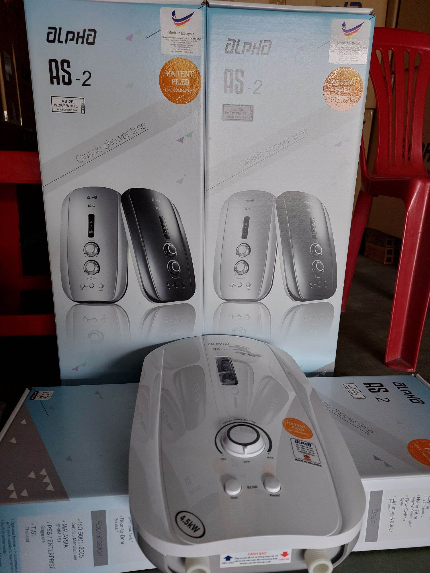 Máy tắm nước nóng cao cấp alpha AS2i