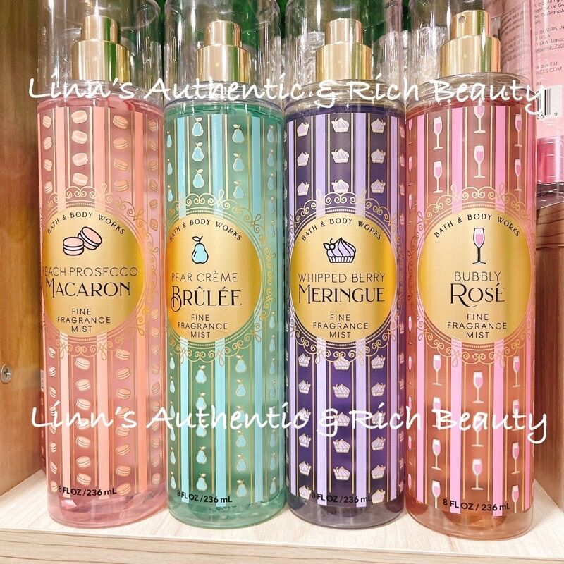 Peach prosecco macaron - xịt thơm body mist bath & body works