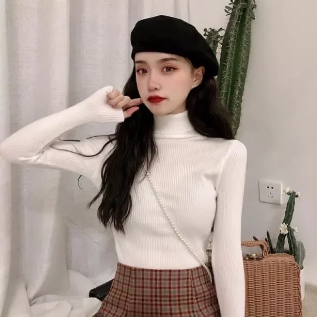 Áo Len Cổ Lọ Cho Nữ