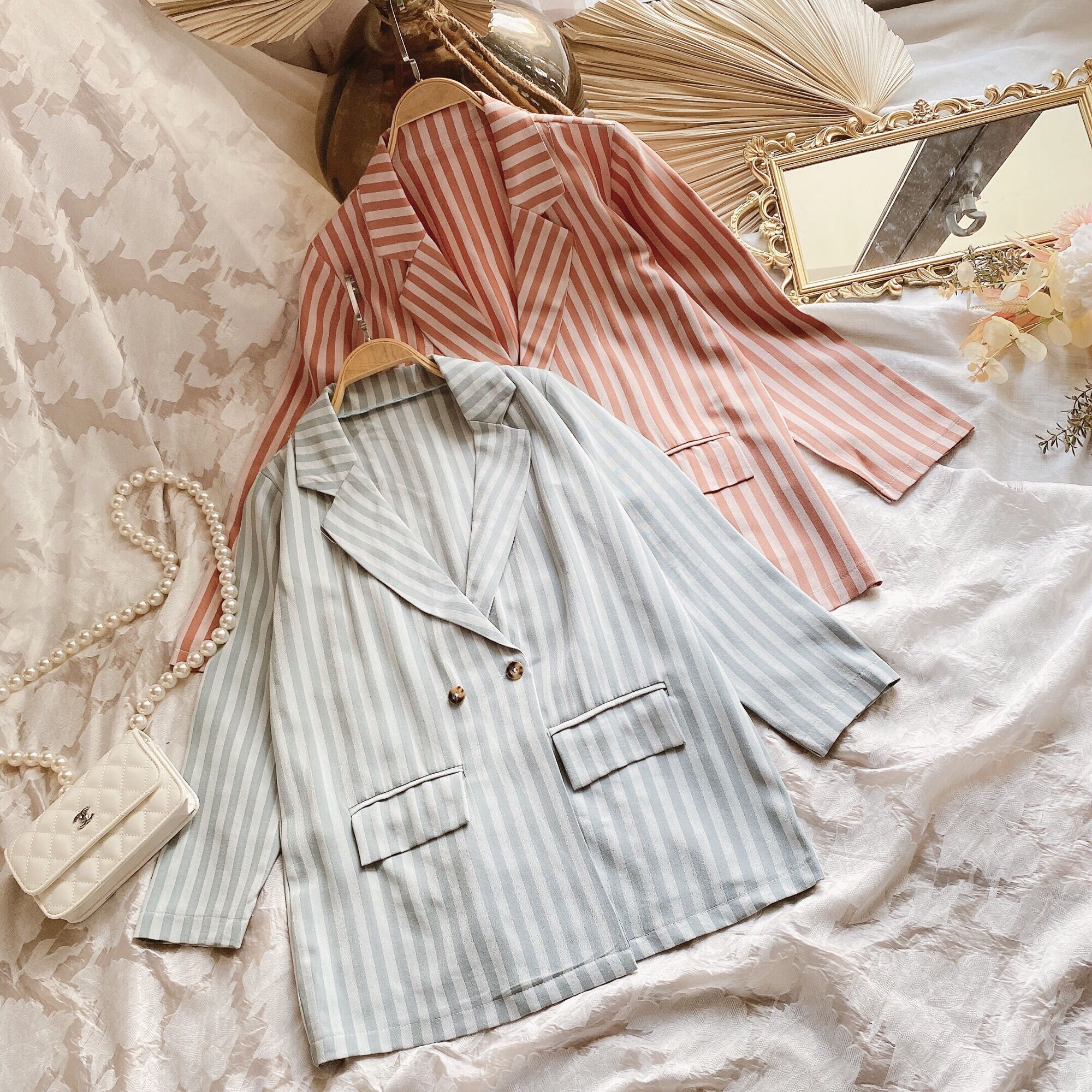 ÁO VEST SỌC (CÓ 2 MÀU)