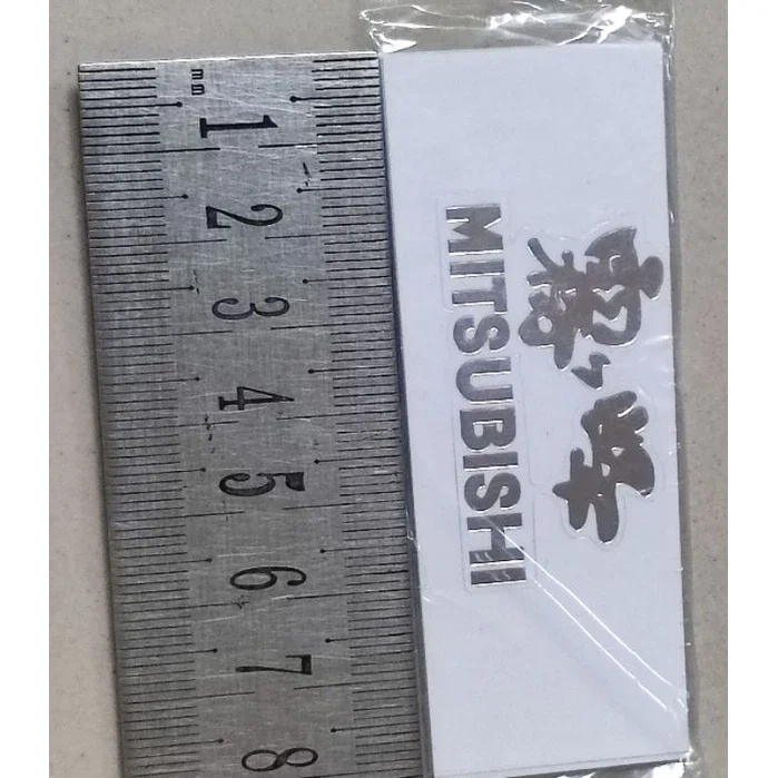 Tem dán mặt lạnh điều hoà mitsubishi chữ trắng