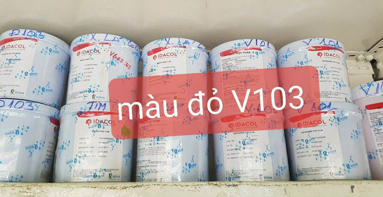 Màu đỏ thực phẩm dạng bột - hộp 0.5kg
