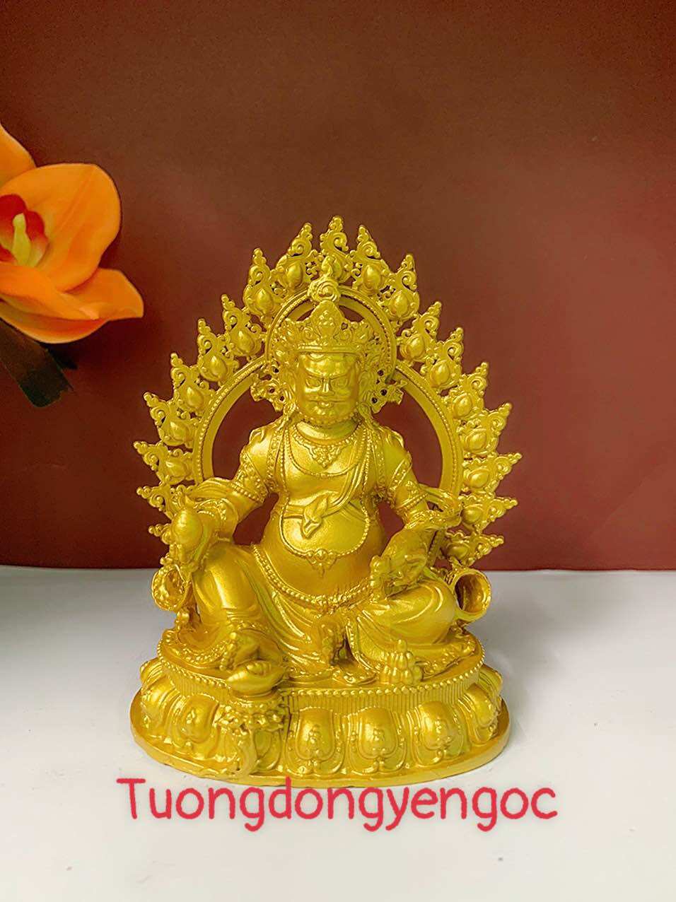 Tượng đồng Hoàng thần tài mật tông 11 cm