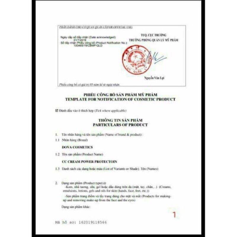 kim ngân hoa dova chính hãng 100%