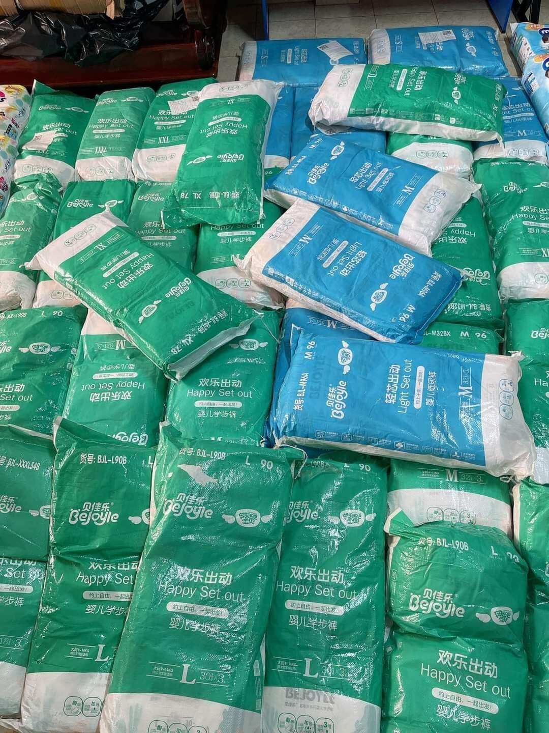 Bỉm Bejoyle xanh nội địa trung đủ size