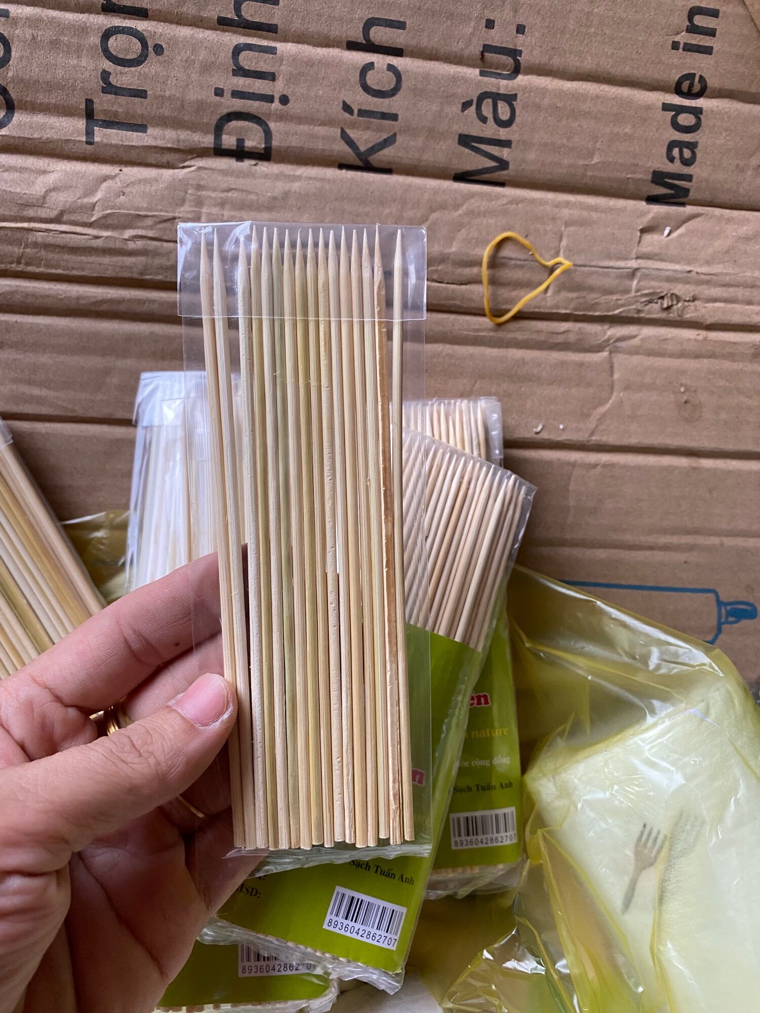 Gói tăm xiên thịt 15cm