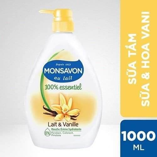 Sữa tắm dưỡng ẩm trắng da monsavon 1l
