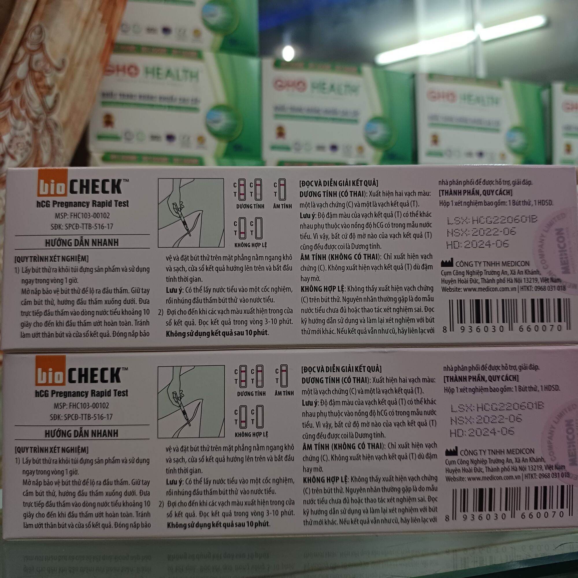 Bút thử nhanh phát hiện thai sớm bio check