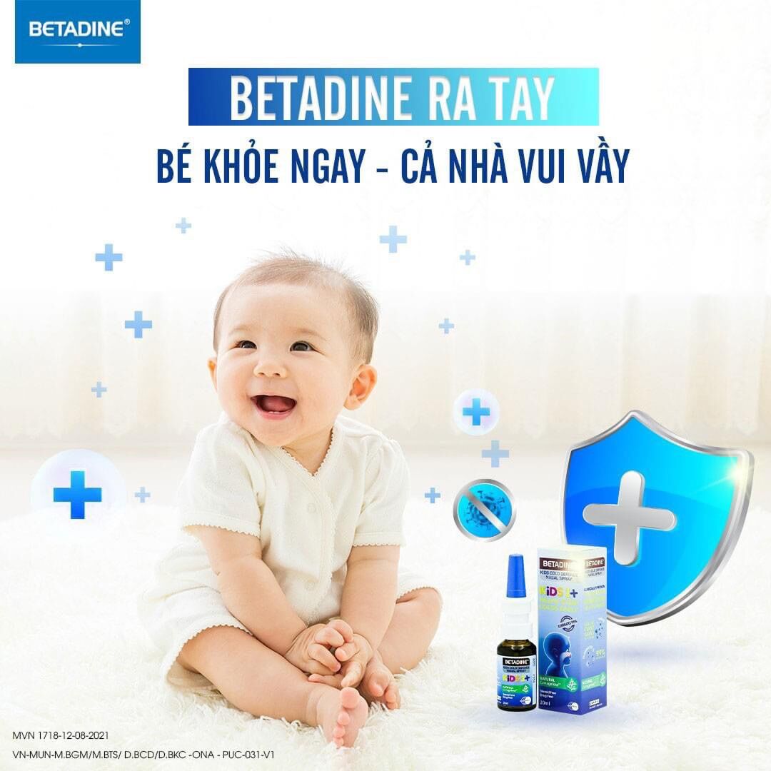 BETADINE KIDS COLD NASAL SPRAY (XỊT MŨI TRẺ EM) 20ml