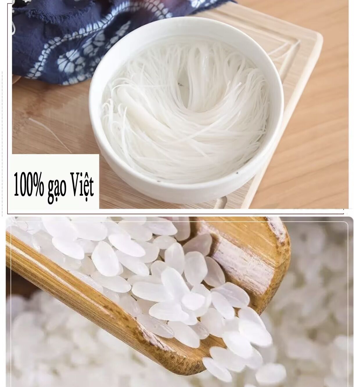 Clean Dried Vermicelli from Hanoi, 450g Package