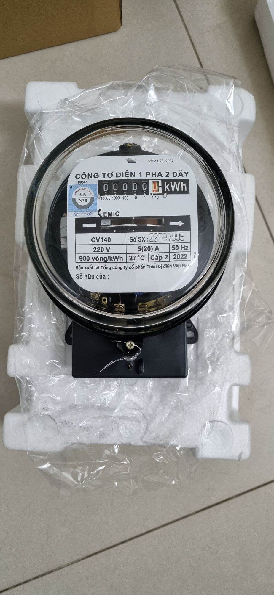 Công tơ điện 1 pha 2 dây Emic