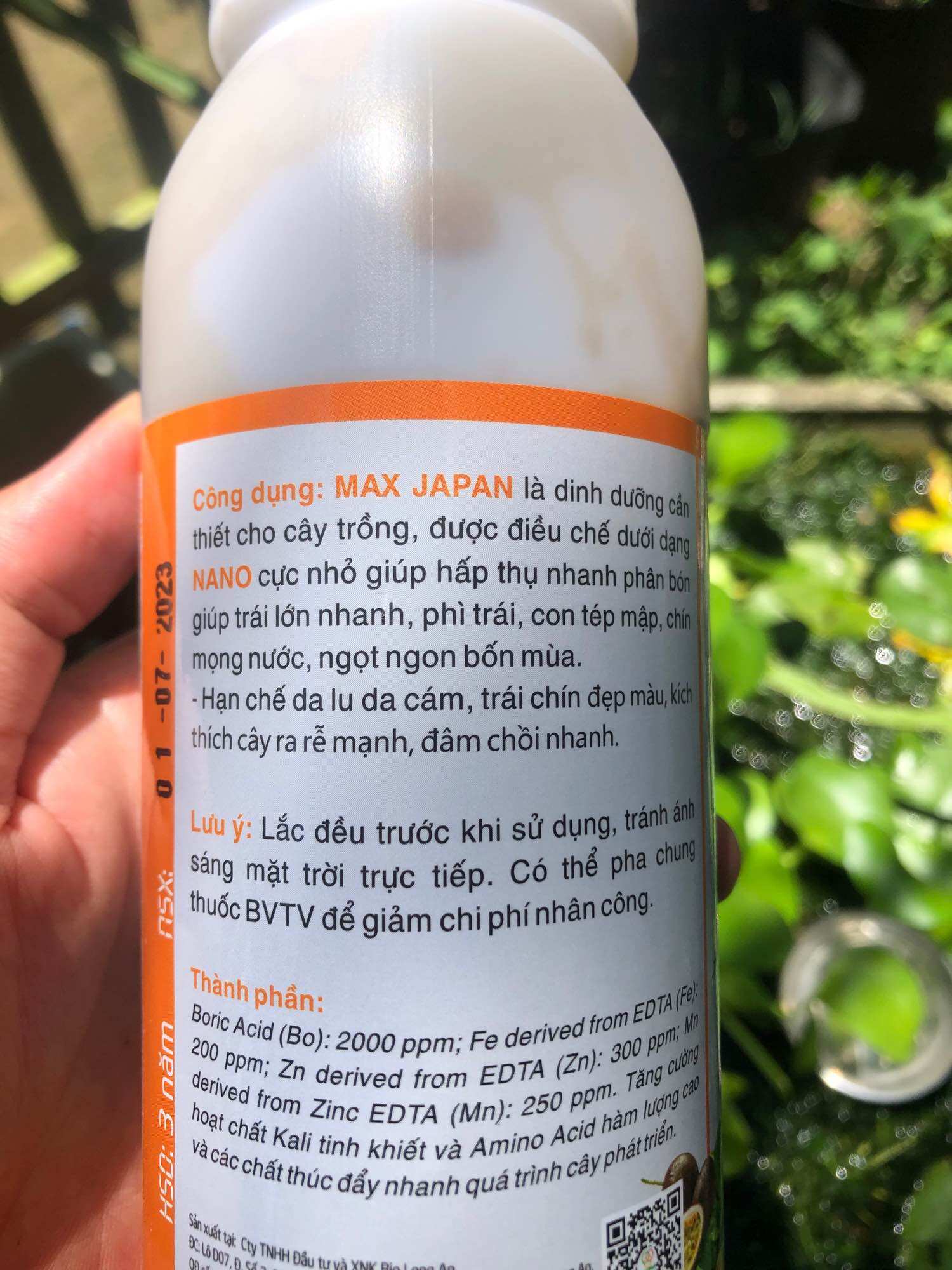 Phân bón lá Max Japan chai 500ml