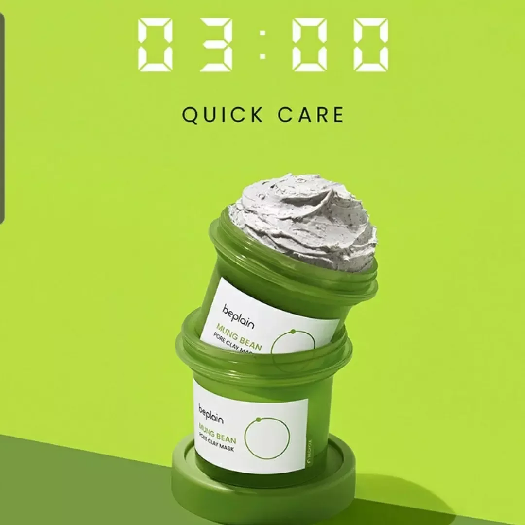 [Nhacuabeautyholic] Mặt nạ đất sét đậu xanh BEPLAIN MUNG BEAN PORE CLAY MASK