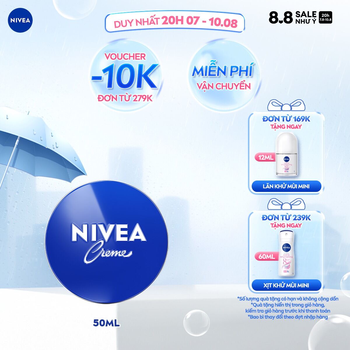 Kem Dưỡng Ẩm Da NIVEA Creme (30 ml / 60 ml) - 80101/80102