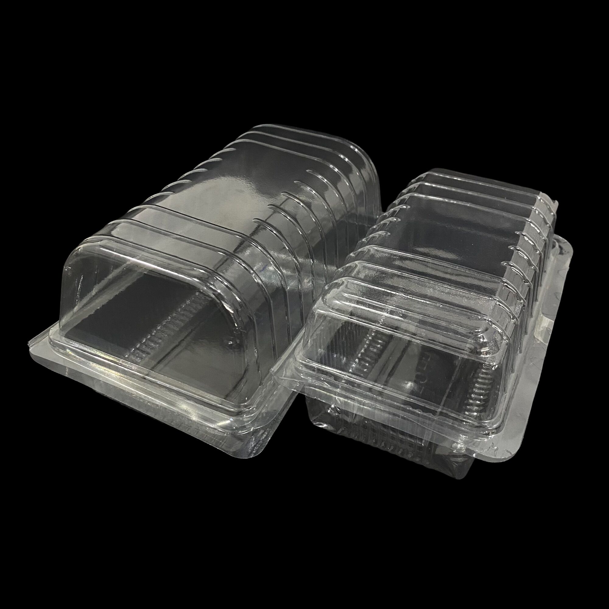 100 Hộp nhựa H53/H07 đựng bánh su kem, xiên que, dâu tây, bánh bông lan