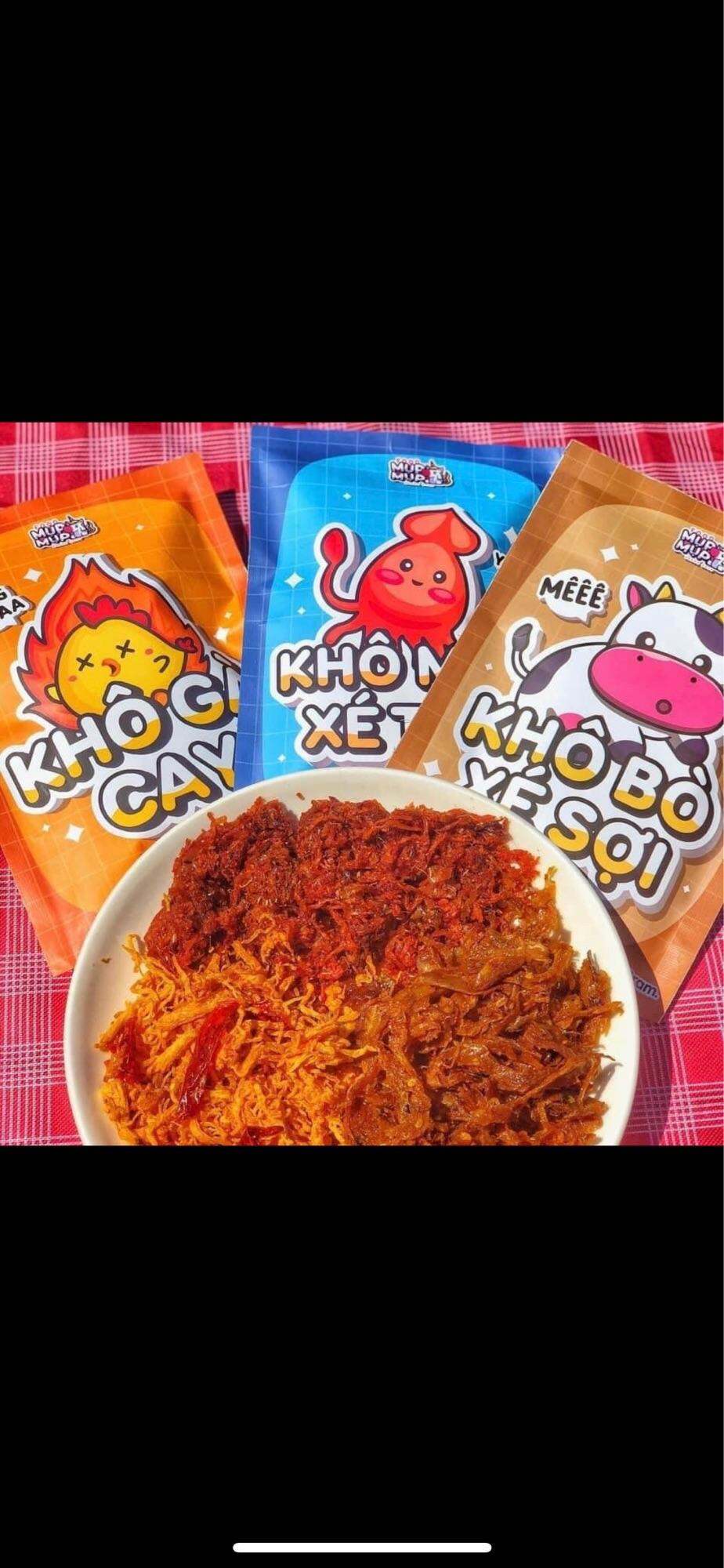Khô Bò Xé Sợi Siu Ngon-Khô Bò Xé Sợi Ăn Vặt Mụp Mụp