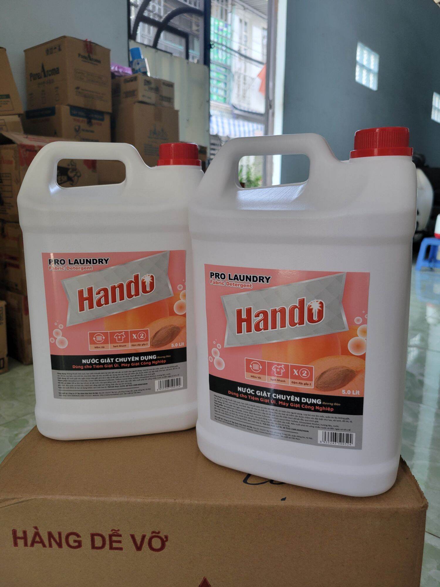 Combo 2 can nước giặt 5L không mùi Hando