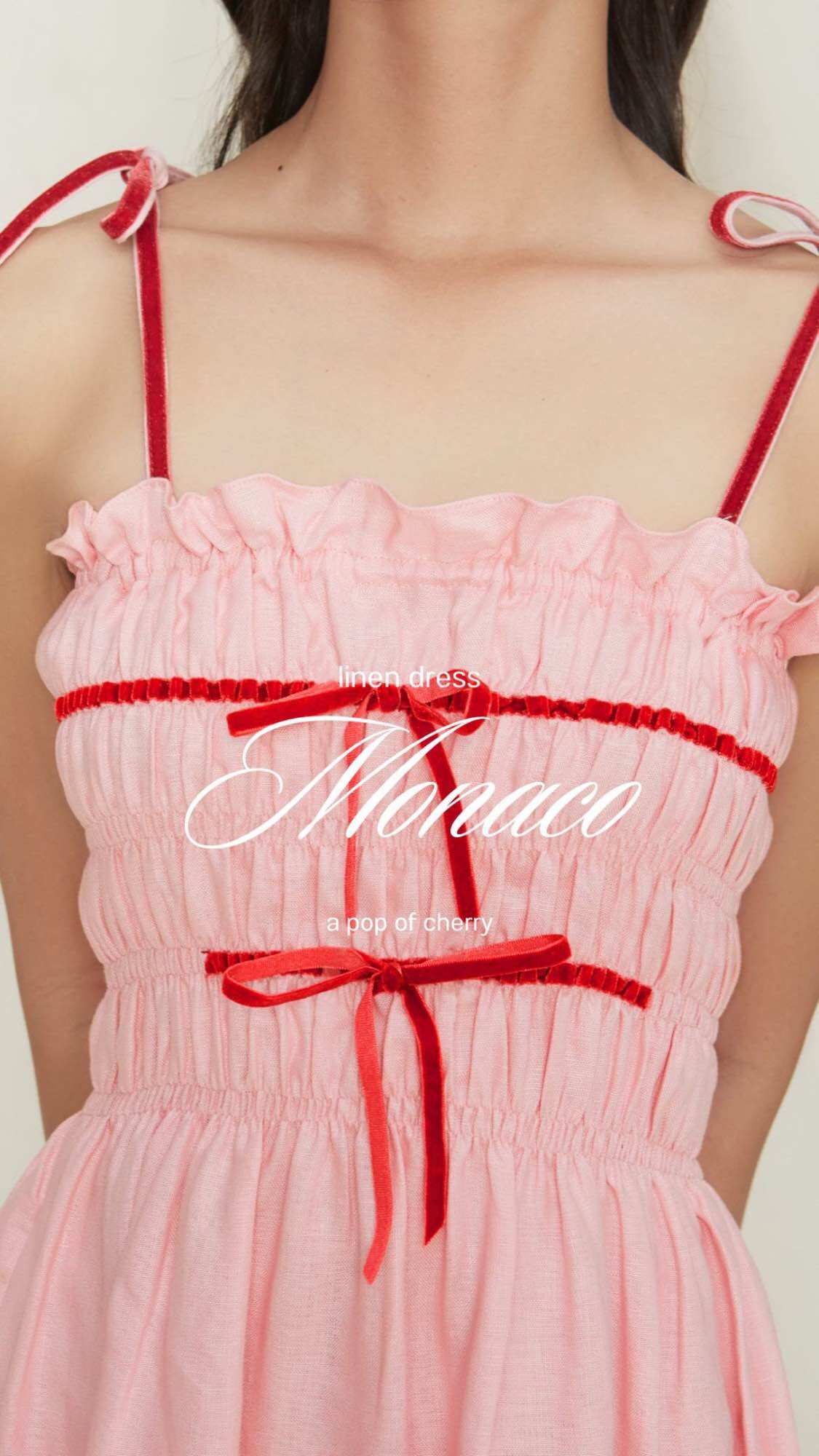 Figandtonka| đầm linen hồng cao cấp - 𝗠𝗢𝗡𝗔𝗖𝗢 𝗗𝗥𝗘𝗦𝗦