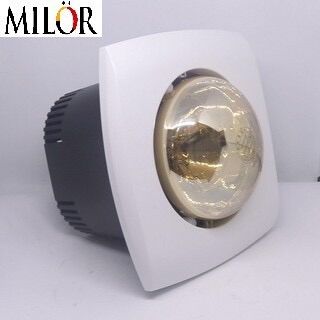 Đèn sưởi âm trần 1 bóng milor ml-6008/6010 - mặt vuông/tròn - bảo hành chính hãng 5 năm