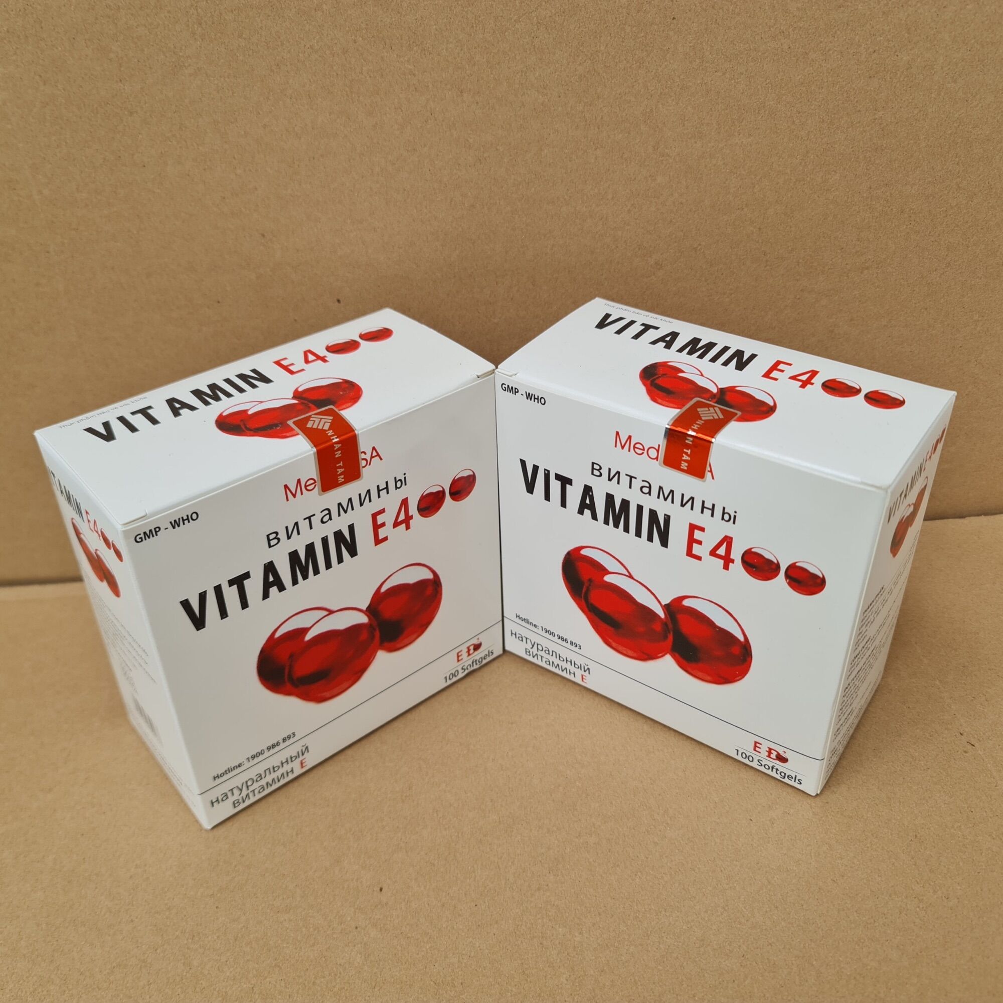 Viên uống đẹp da Vitamin E400 E Đỏ - Hộp 100 viên