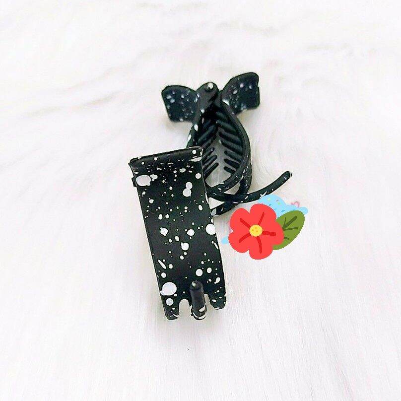 KẸP TÓC CÀNG CUA 5 RĂNG MÀU BÒ SỮA