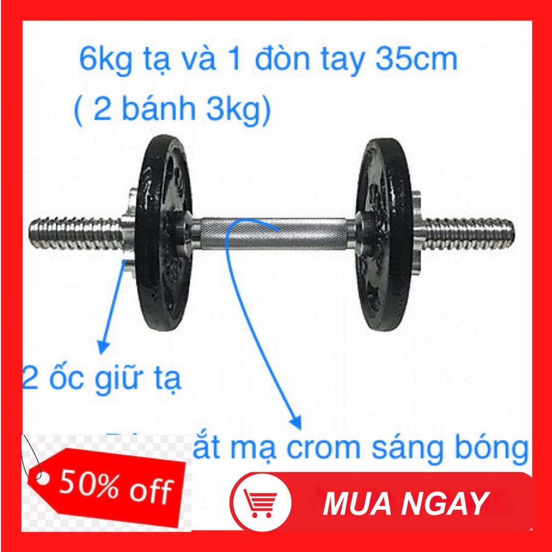 1 Tạ Tay Tháo Lắp Cao Cấp 12kg
