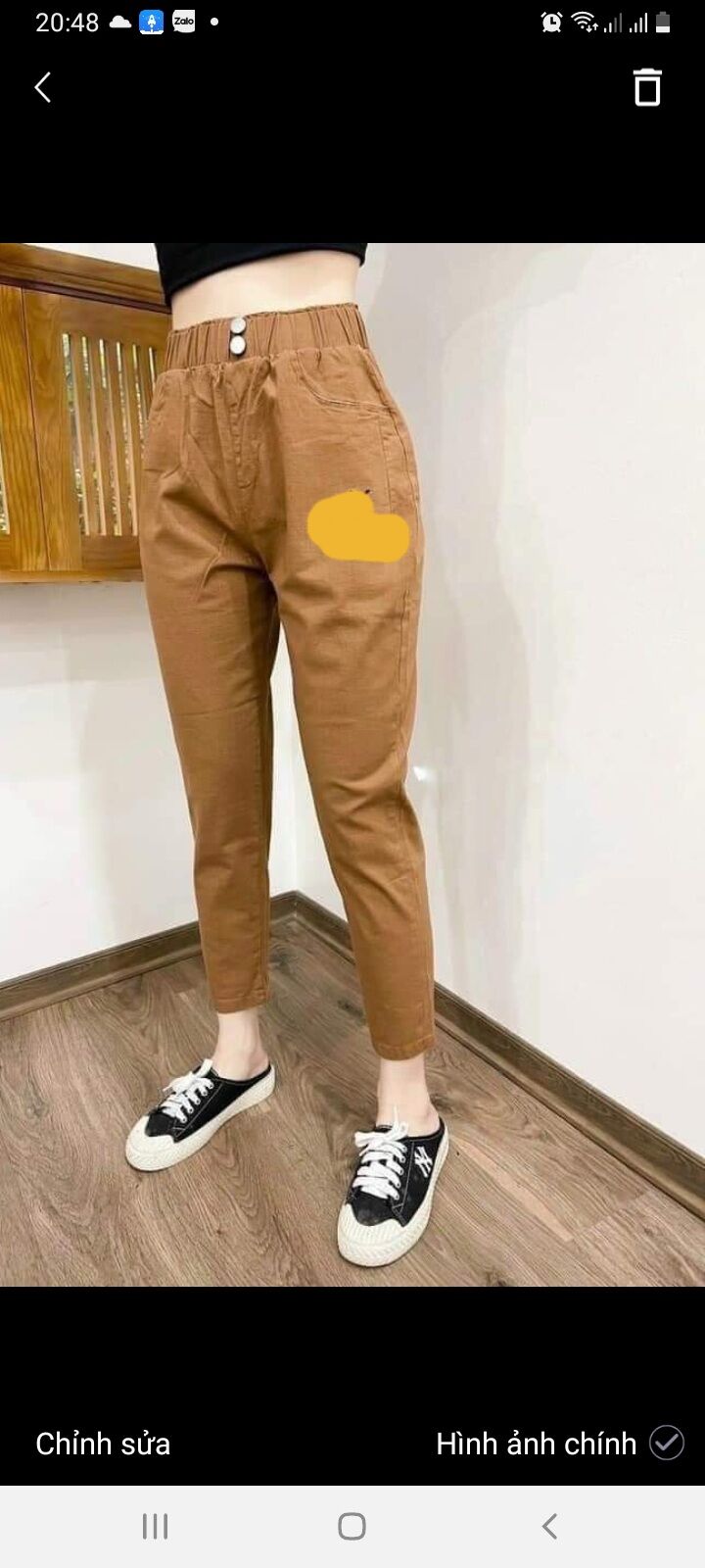 Quần baggy bom thụng cạp chun lưng quần cao chất vải ĐŨI MỀM-MÁT-