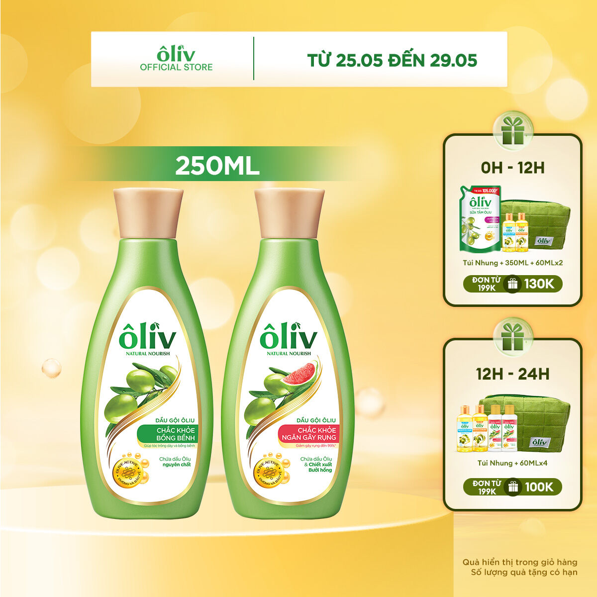 Dầu Gội Ôliv Chắc Khỏe 250ML