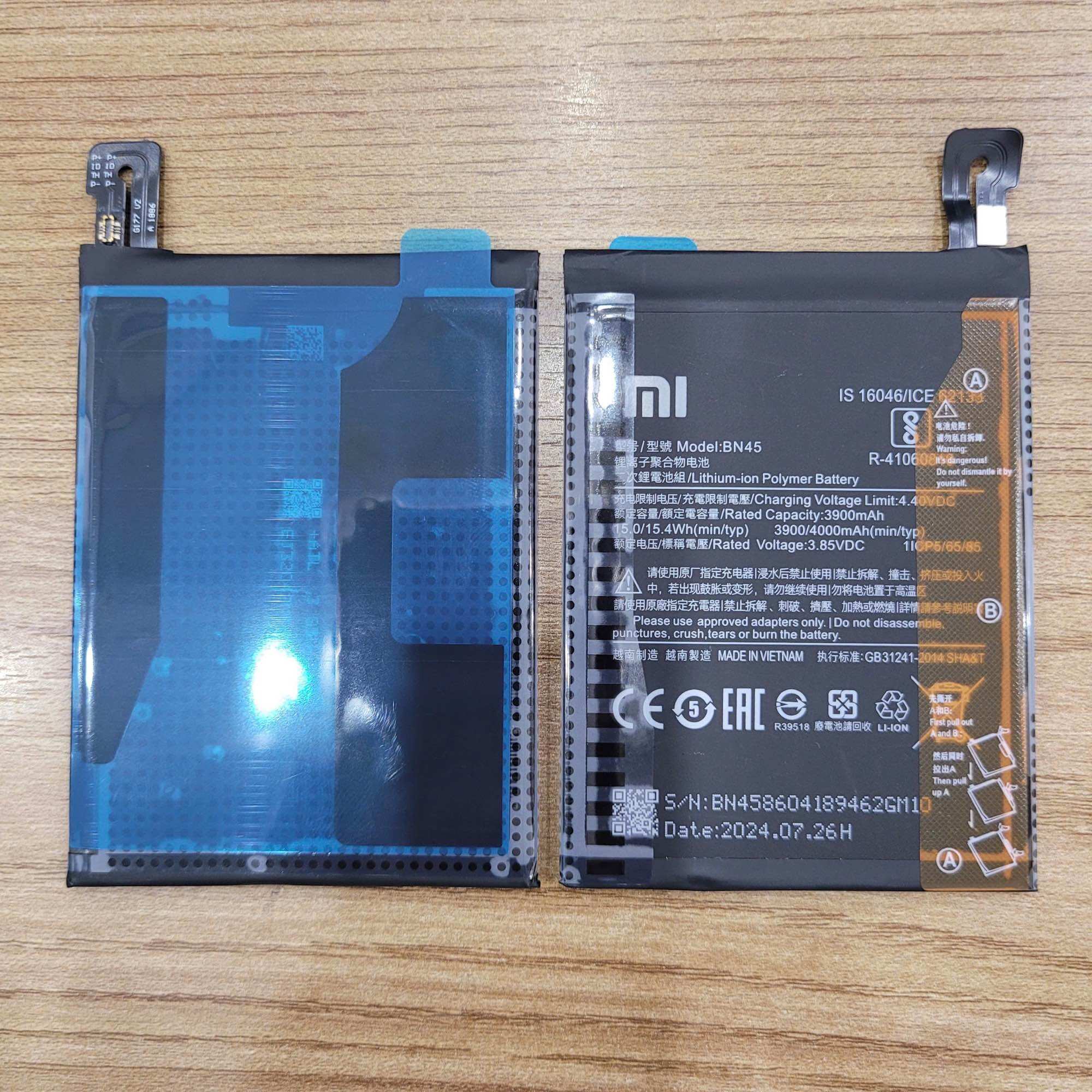 Zin Battery, Dw Xaomi Model Bn45 Used for Redmi Note 5, Redmi Note 5 Pro (3 Month Warranty)