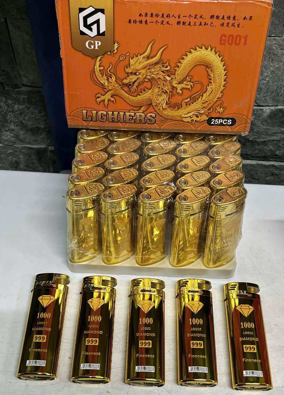 Bật lửa sắt khè tia xanh khổng lồ (G001)