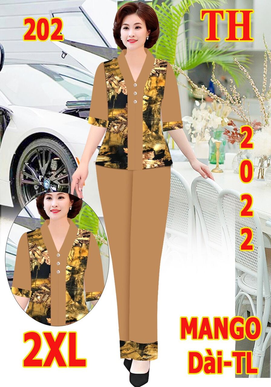 Đồ bộ Trung niên tay lỡ phối màu