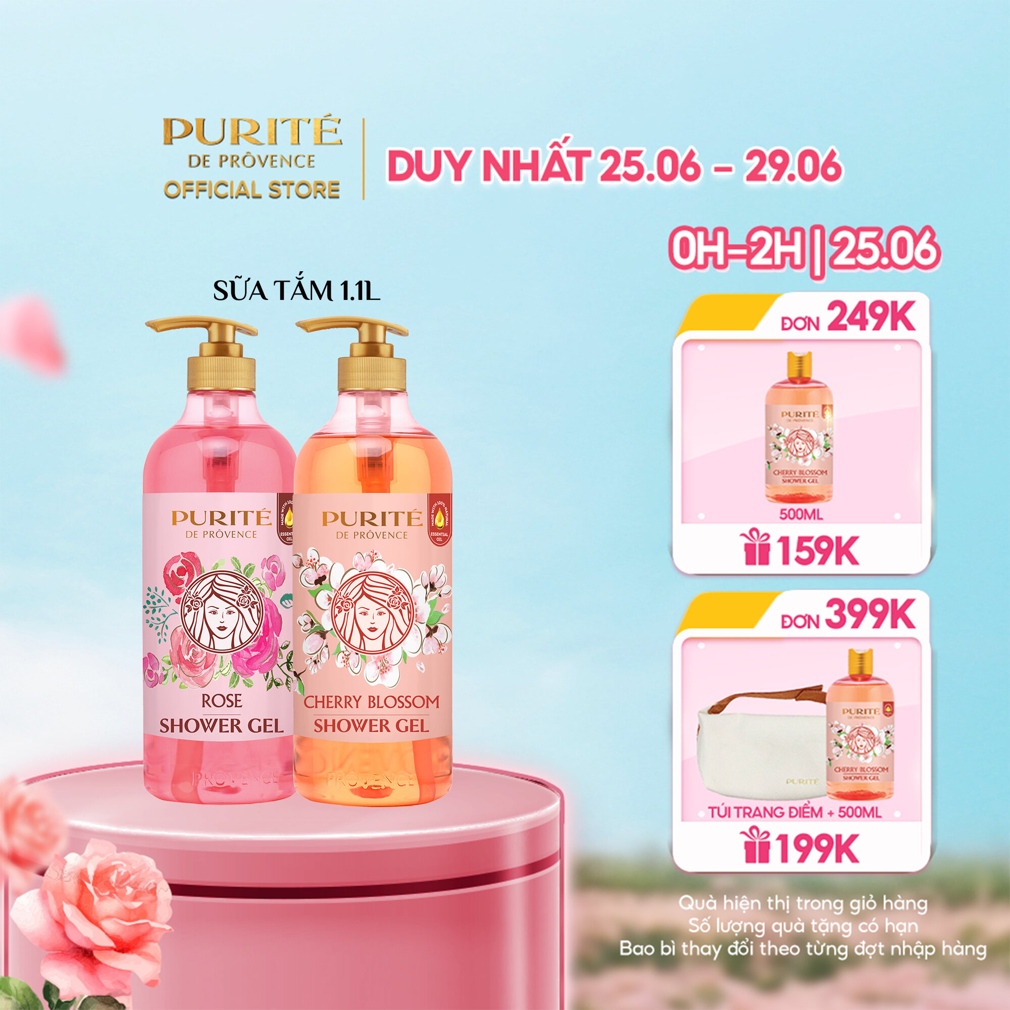 Sữa Tắm Thiên Nhiên Purité 1100ml