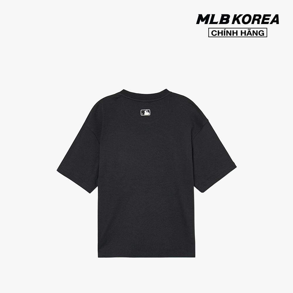 MLB - Áo thun nữ cổ tròn tay ngắn Basic Boxy Fit 3FTSB1233-50BKS