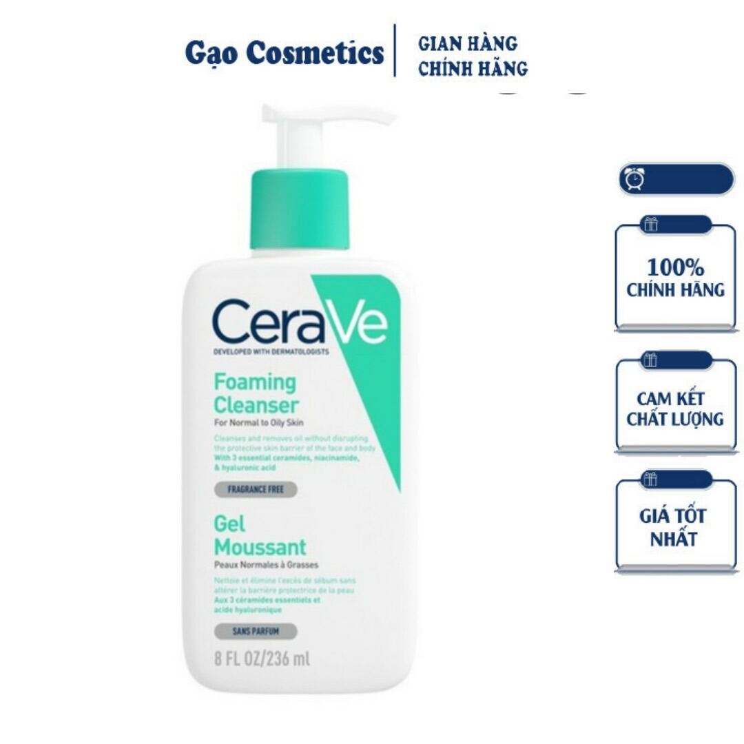 Bill Pháp_Sữa rửa mặt Cerave Facial Cleanser Dành cho da dầu 236ml- Gạo Cosmetics thumbnail