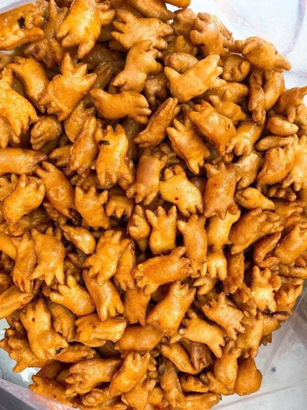 Bánh snack ba khía mắm ớt lá chanh 500g