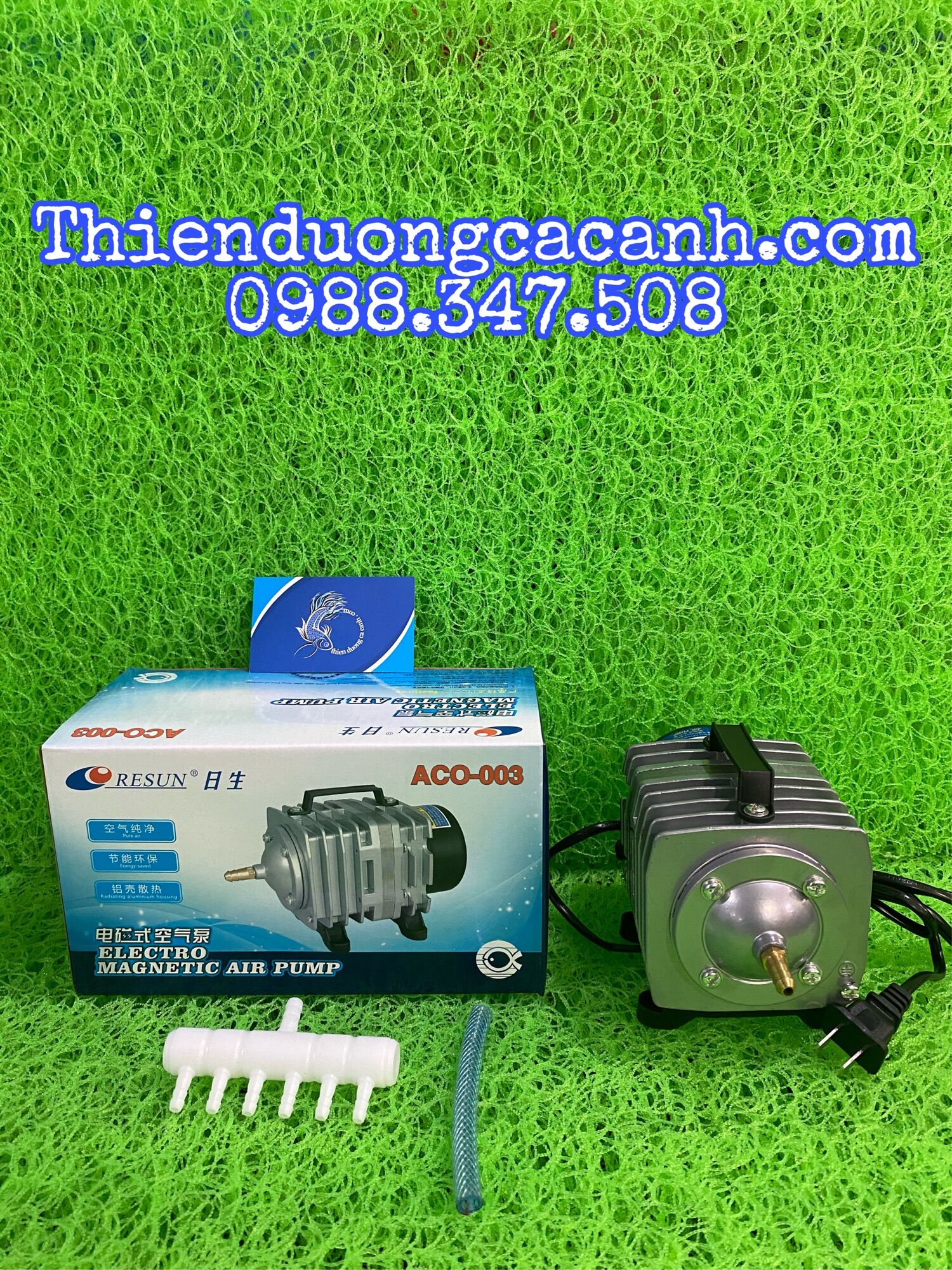Máy sủi oxy hồ cá resun aco-003