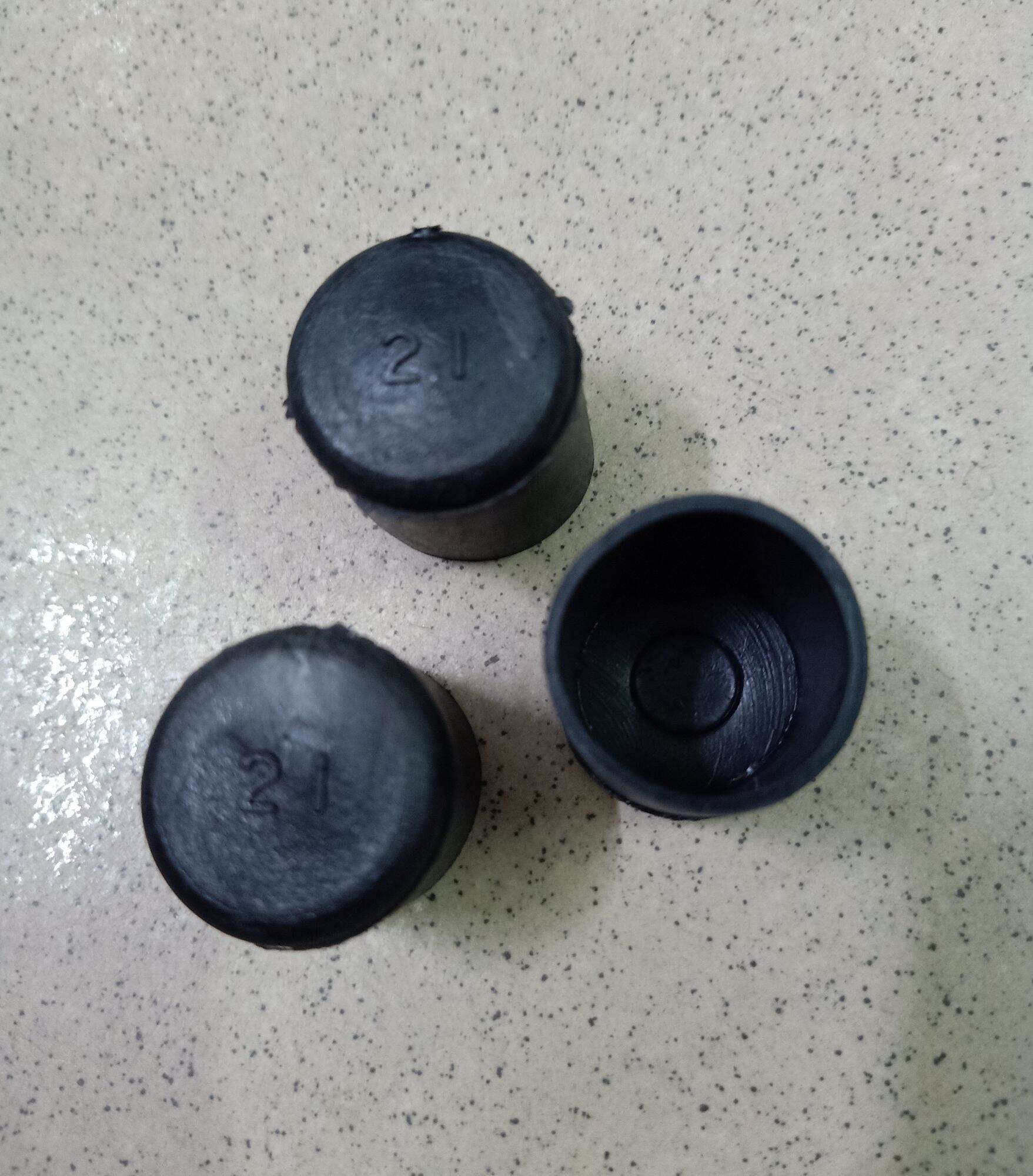 Combo 100 chụp chân ngoài cao su phi 16, nút cao su bịt chân bàn ghế.