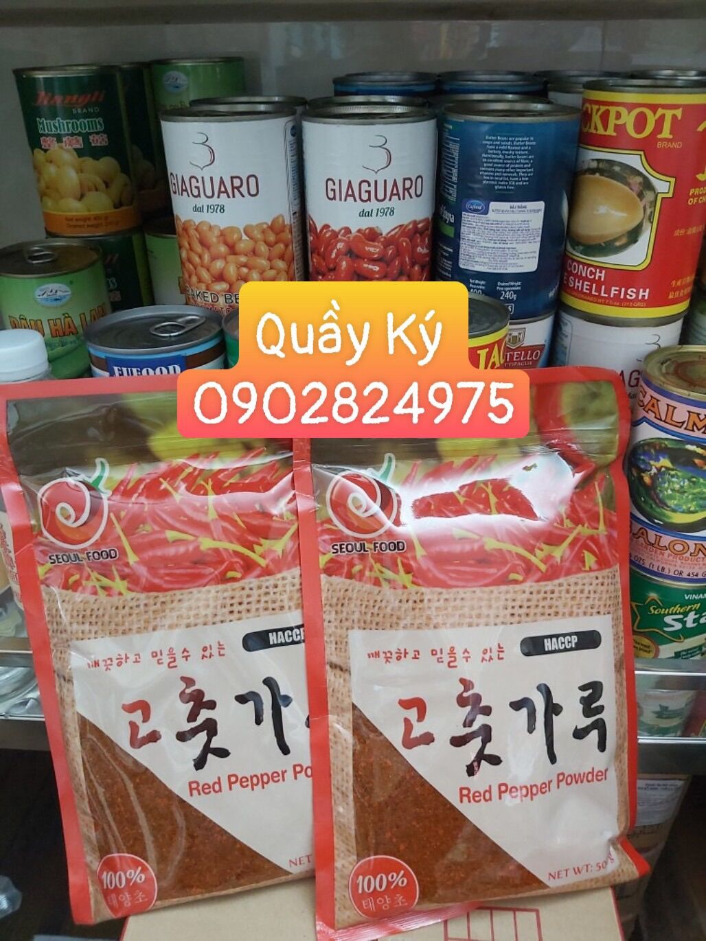 BỘT ỚT HÀN QUỐC- HẠT - RED PEPPER POWDER 500gr