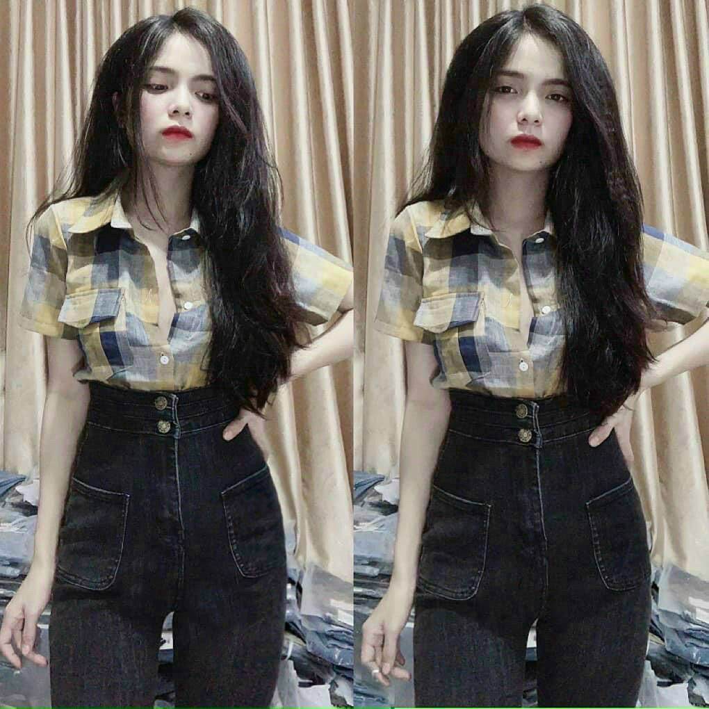 Áo sơmi caro mới