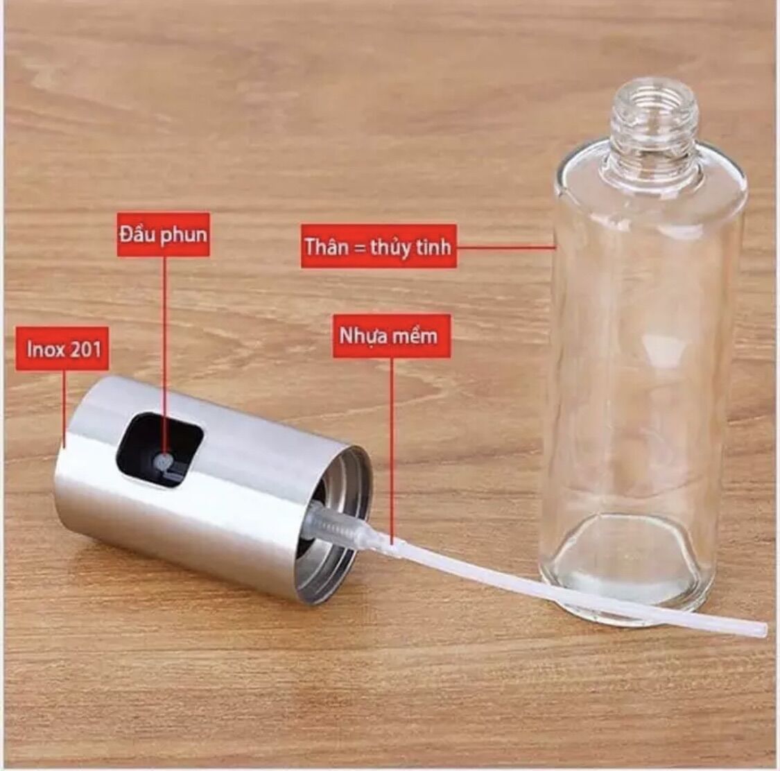 Bình xịt dầu dạng phun sương 100ml