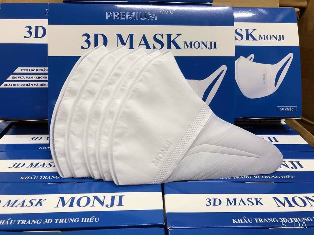 Khẩu trang 3D Monji hộp 50 cái