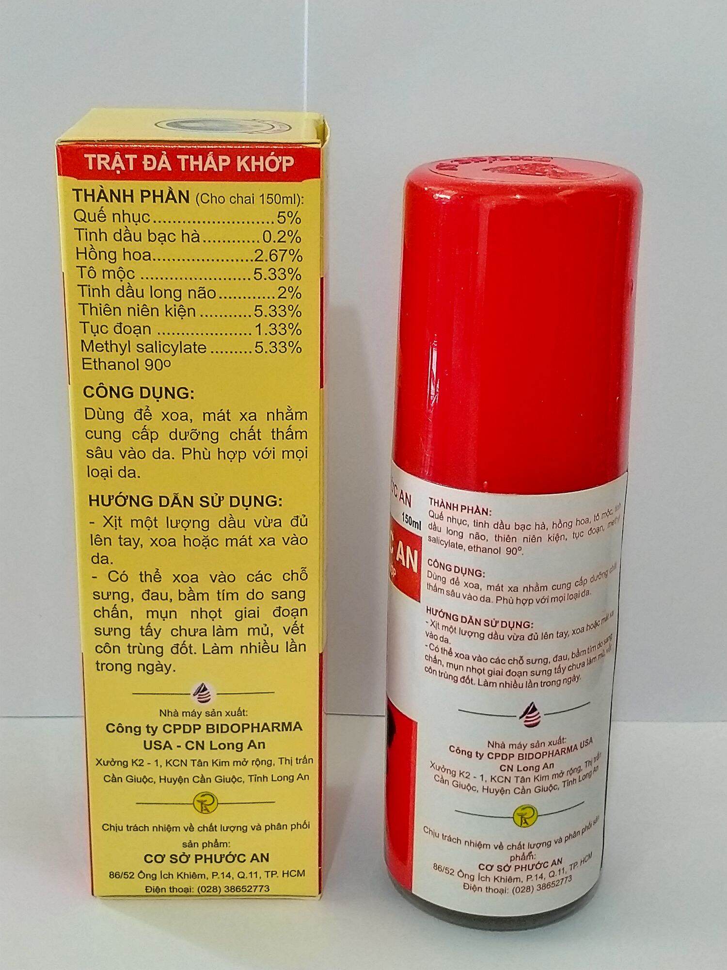 DẦU PHƯỚC AN Chai xịt 150 ml