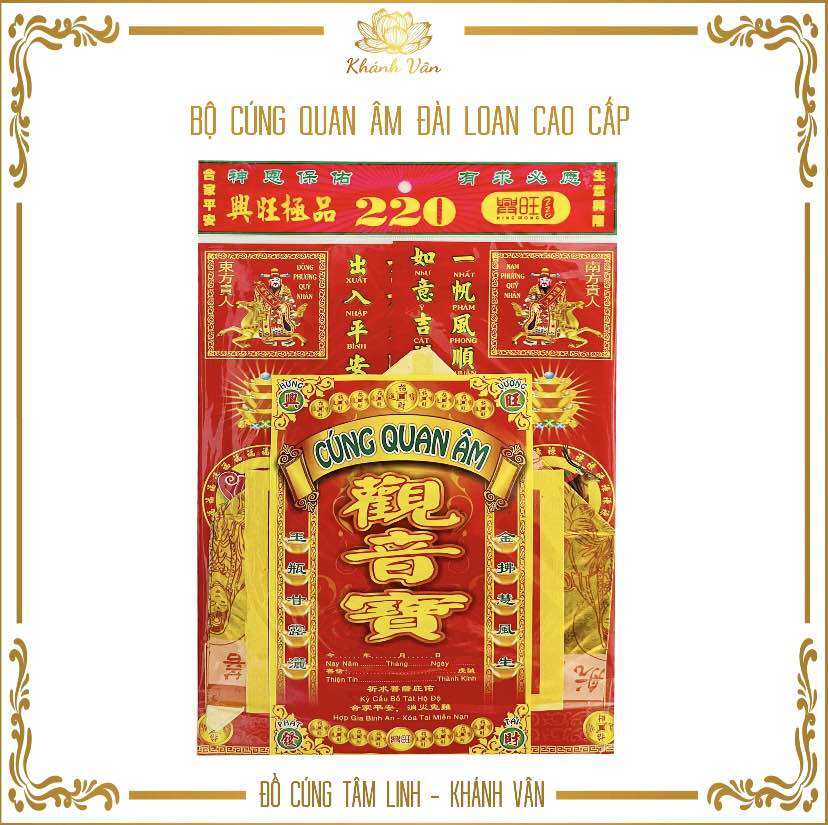 Giấy cúng quan âm - cúng bà
