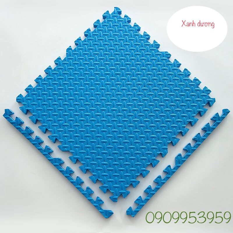 thảm xốp lót sàn vân khế (chiếc lá) 60×60×1cm Loại 1 (có viền)