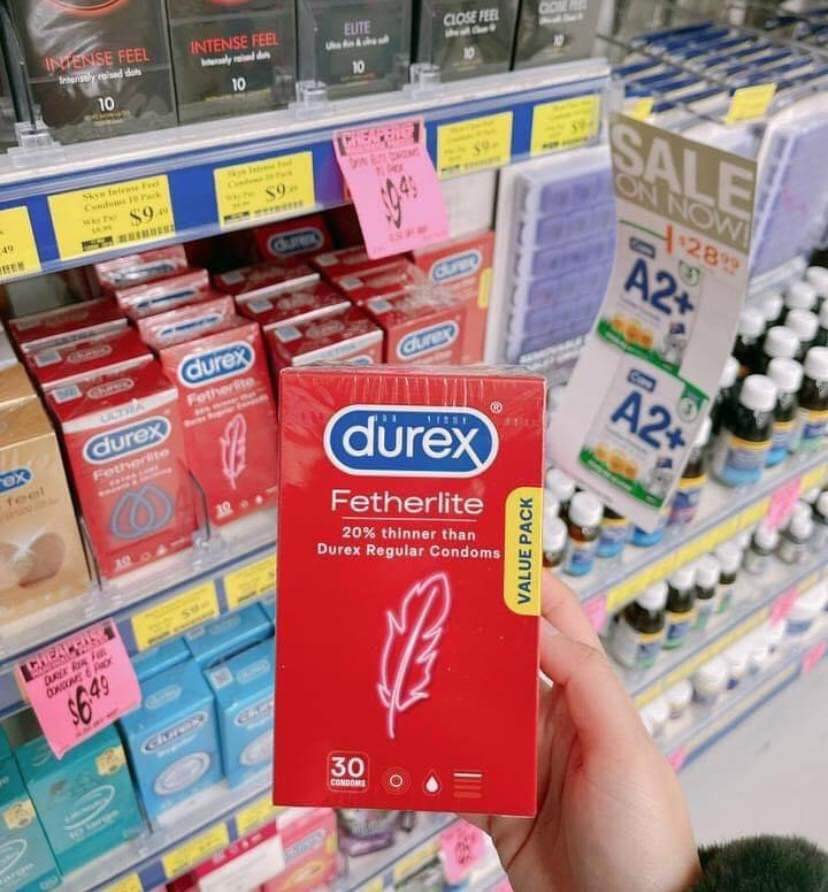 Hộp 30 cái durex chính hãng ÚC